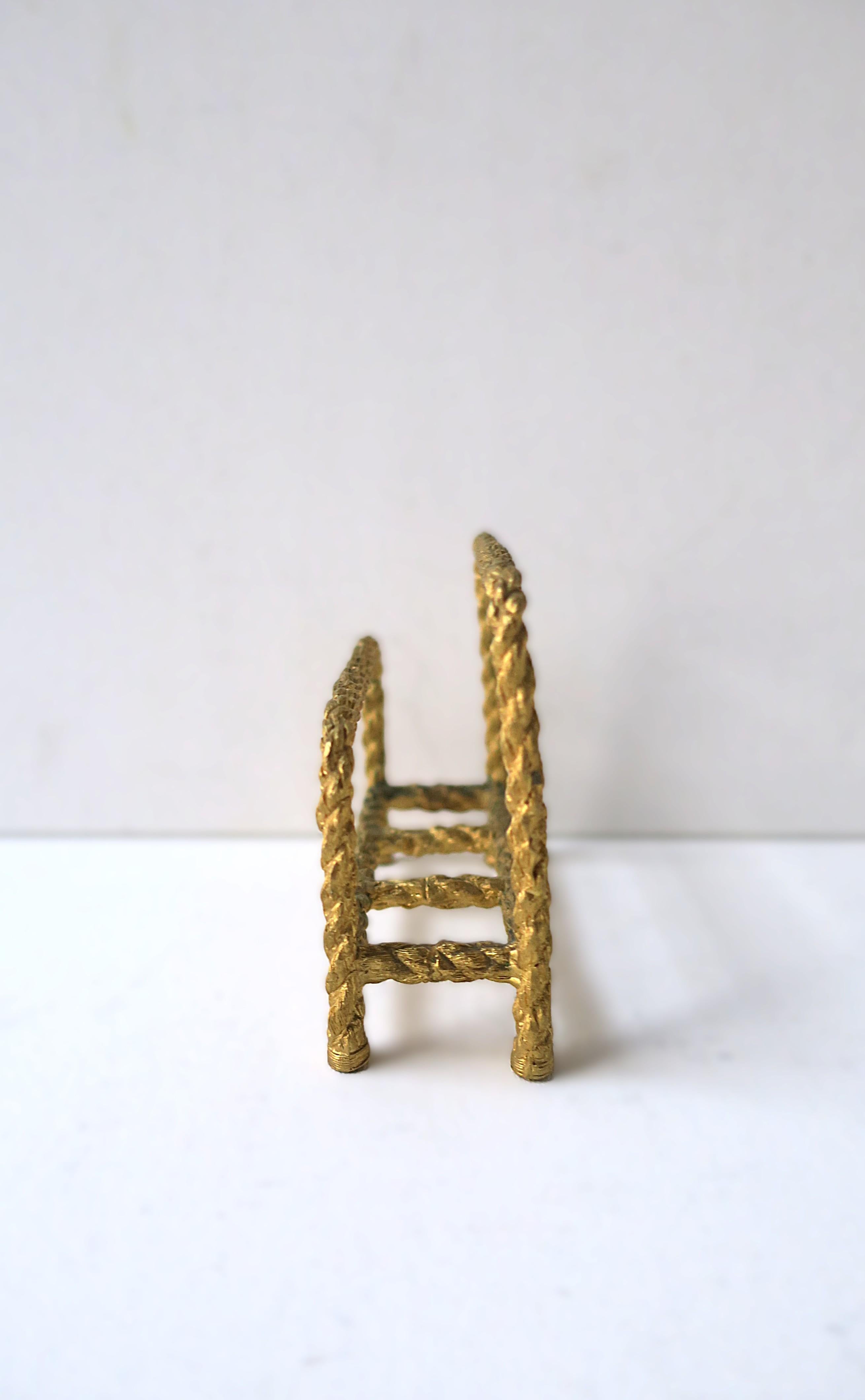Porte-lettres en corde dorée, vers 1960 en vente 2