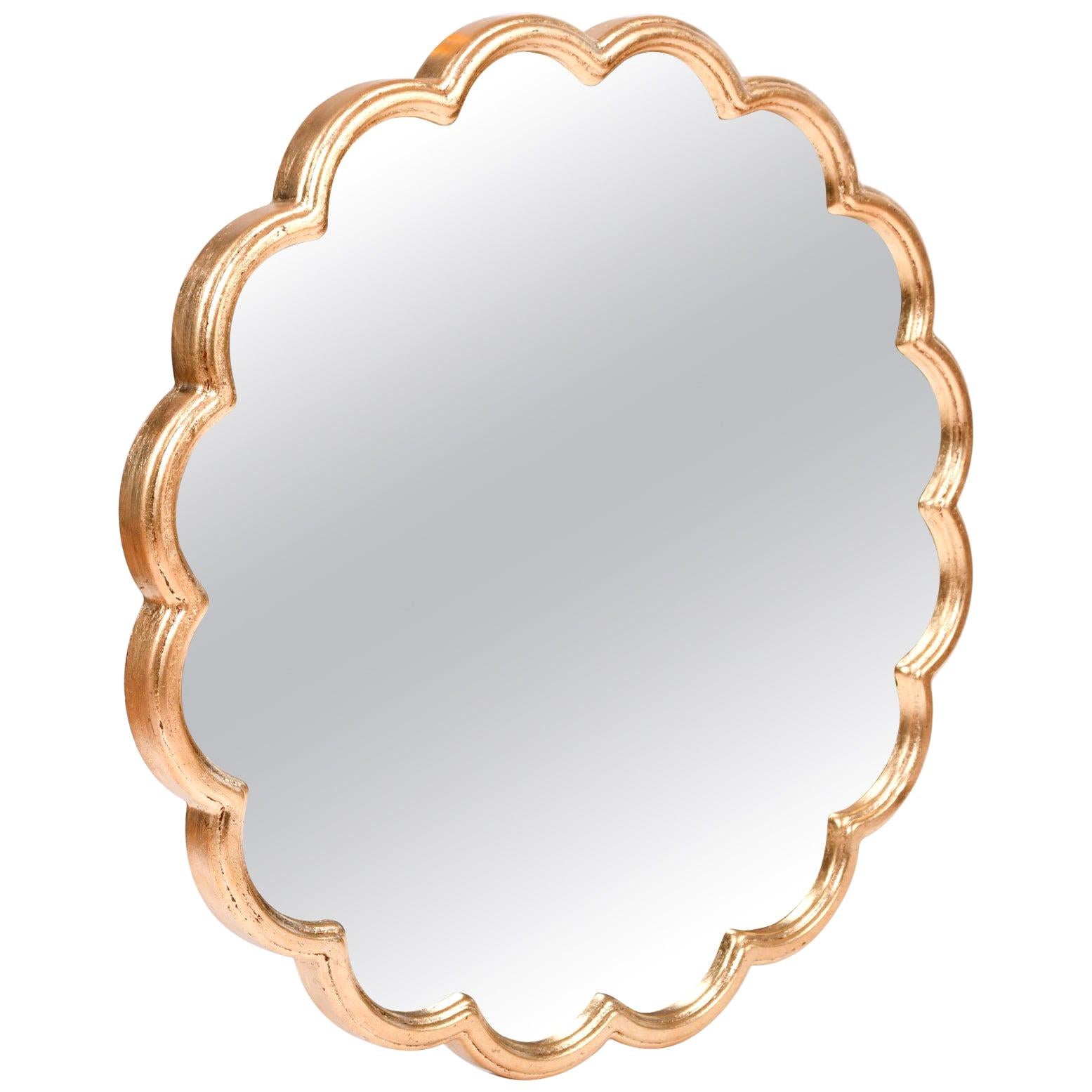 Inspired by the Riviera glamour of the late 1930s French modernist movement, our 'Monaco' mirror is a recent addition to VW Design. The double-moulded scalloped edge reflects another layer into the mirror giving a three layer effect. Hand finished