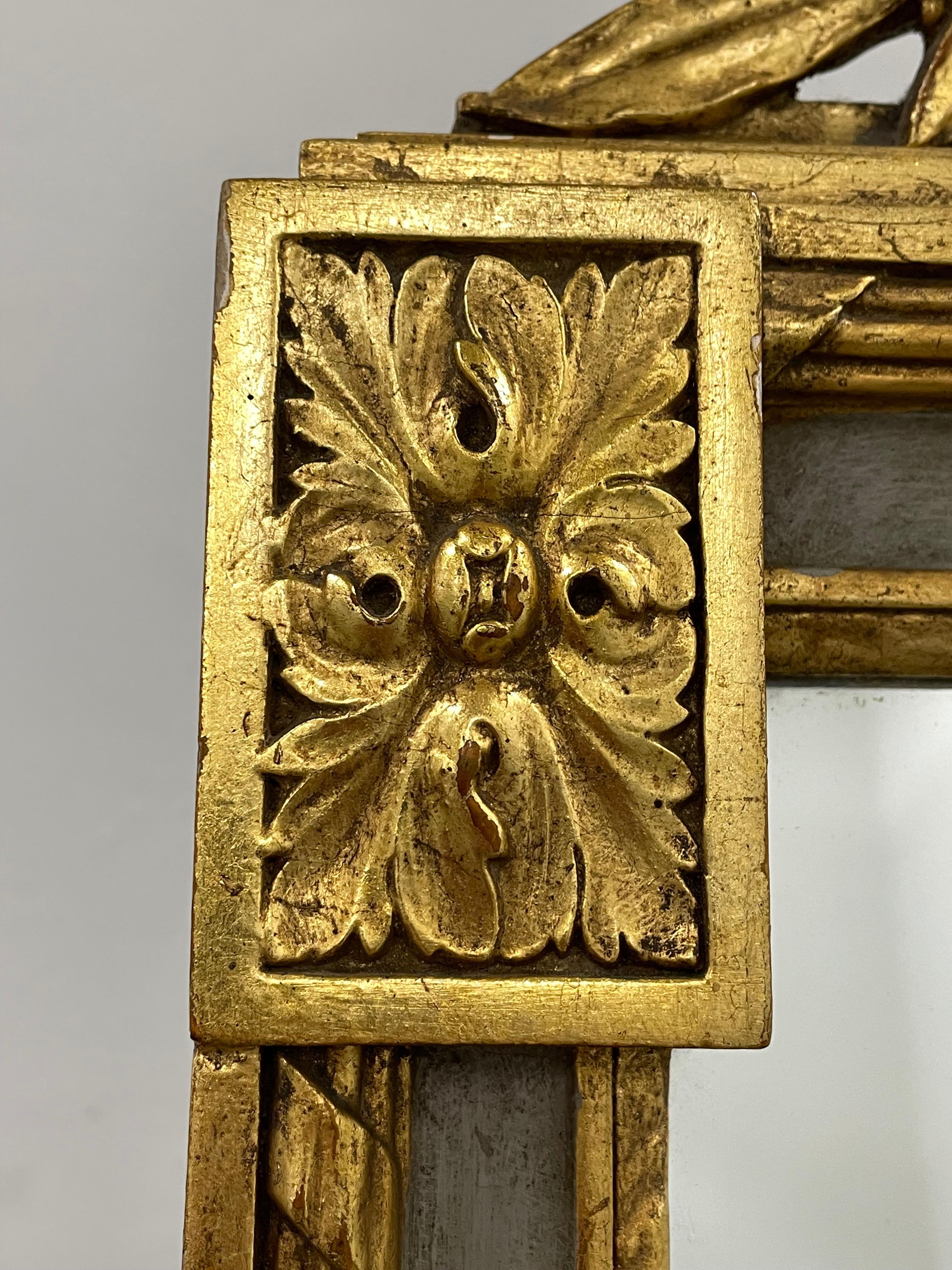 C. 20th Century

Gold Giltwood Scroll Top Mirror, Elaborate Carved.
