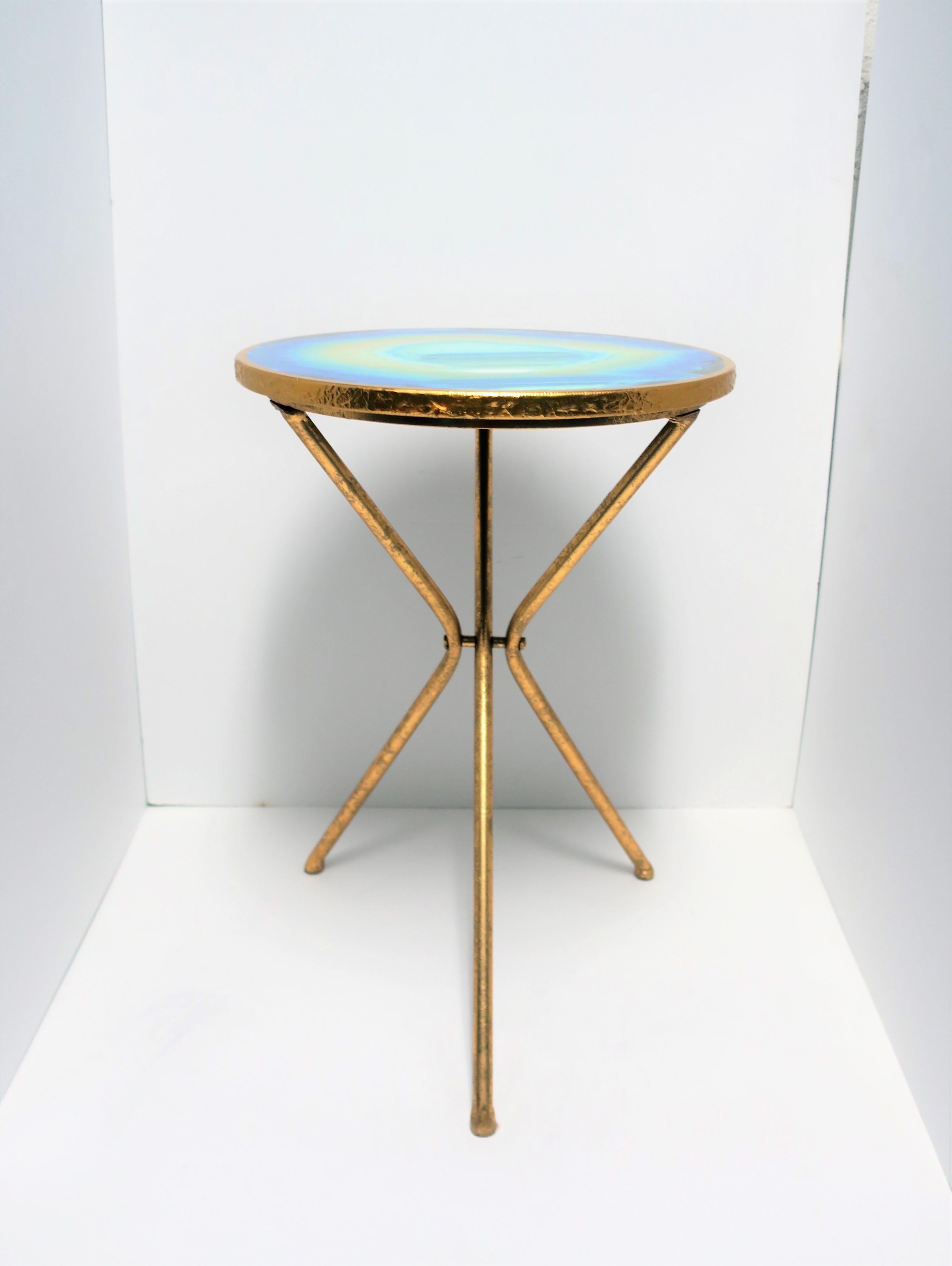 Gold Gilt Side Table In Good Condition In New York, NY