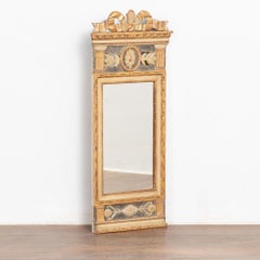 Gold Gilt Small Swedish Trumeau Mirror, circa 1790-1810