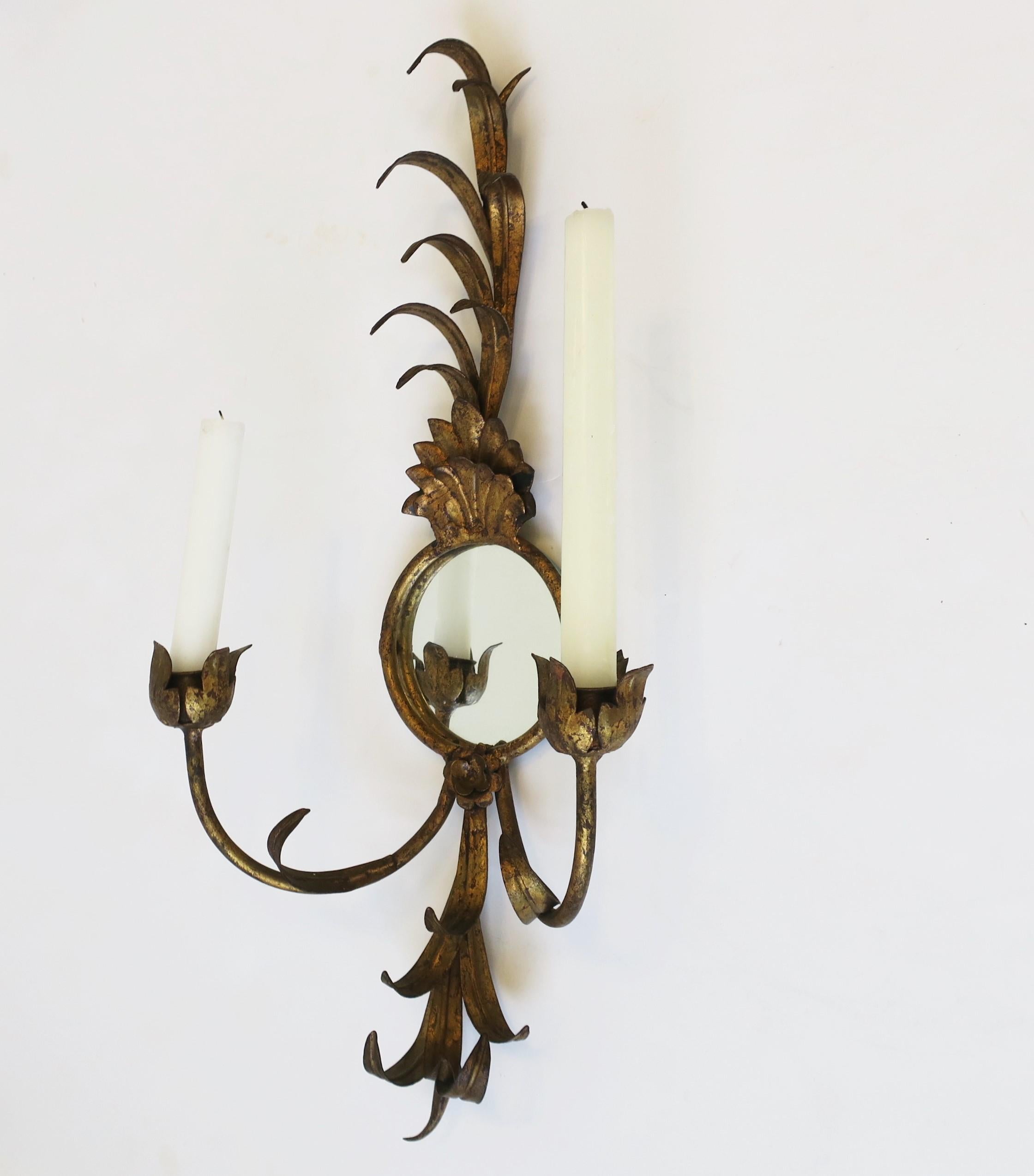 metal candle wall sconces