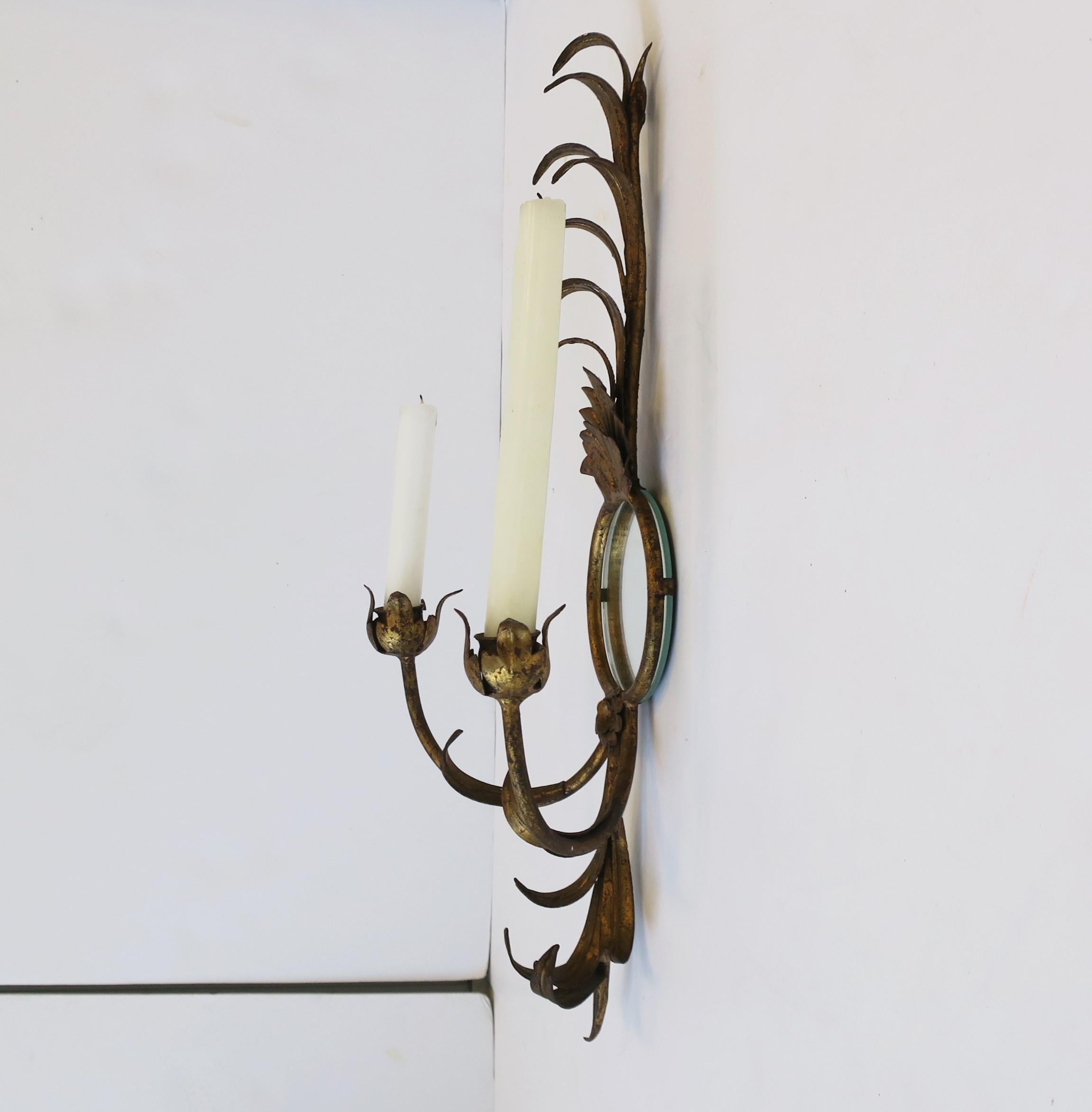 sconce on mirror