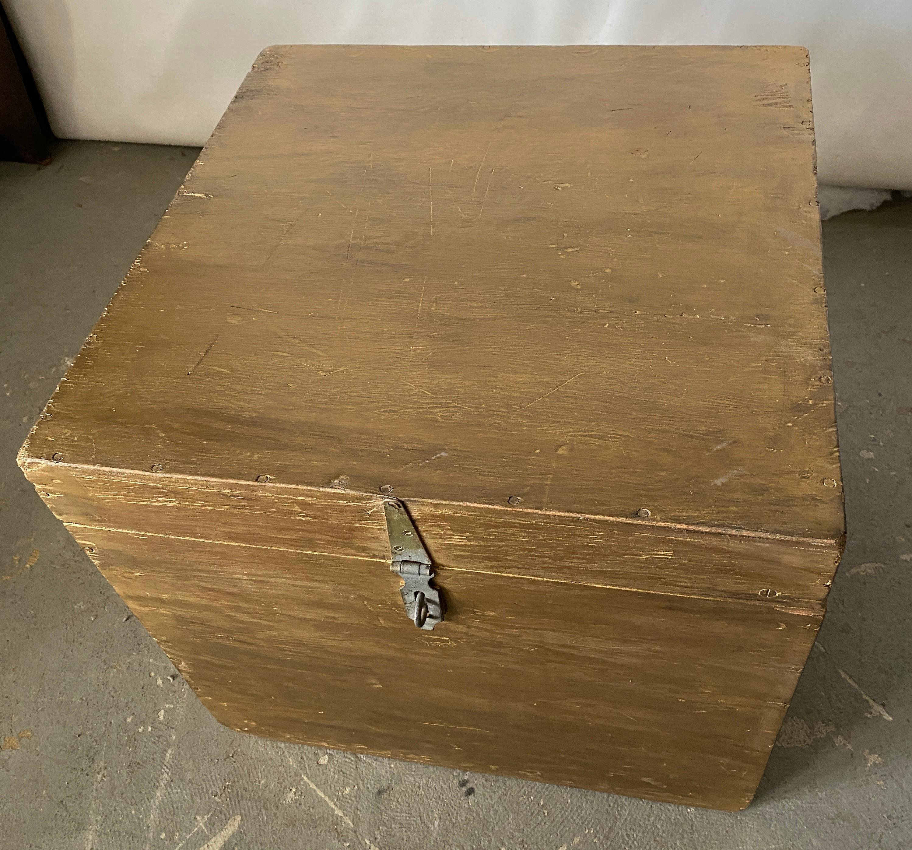 American Classical Gold Gilt Trunk or Box Table For Sale