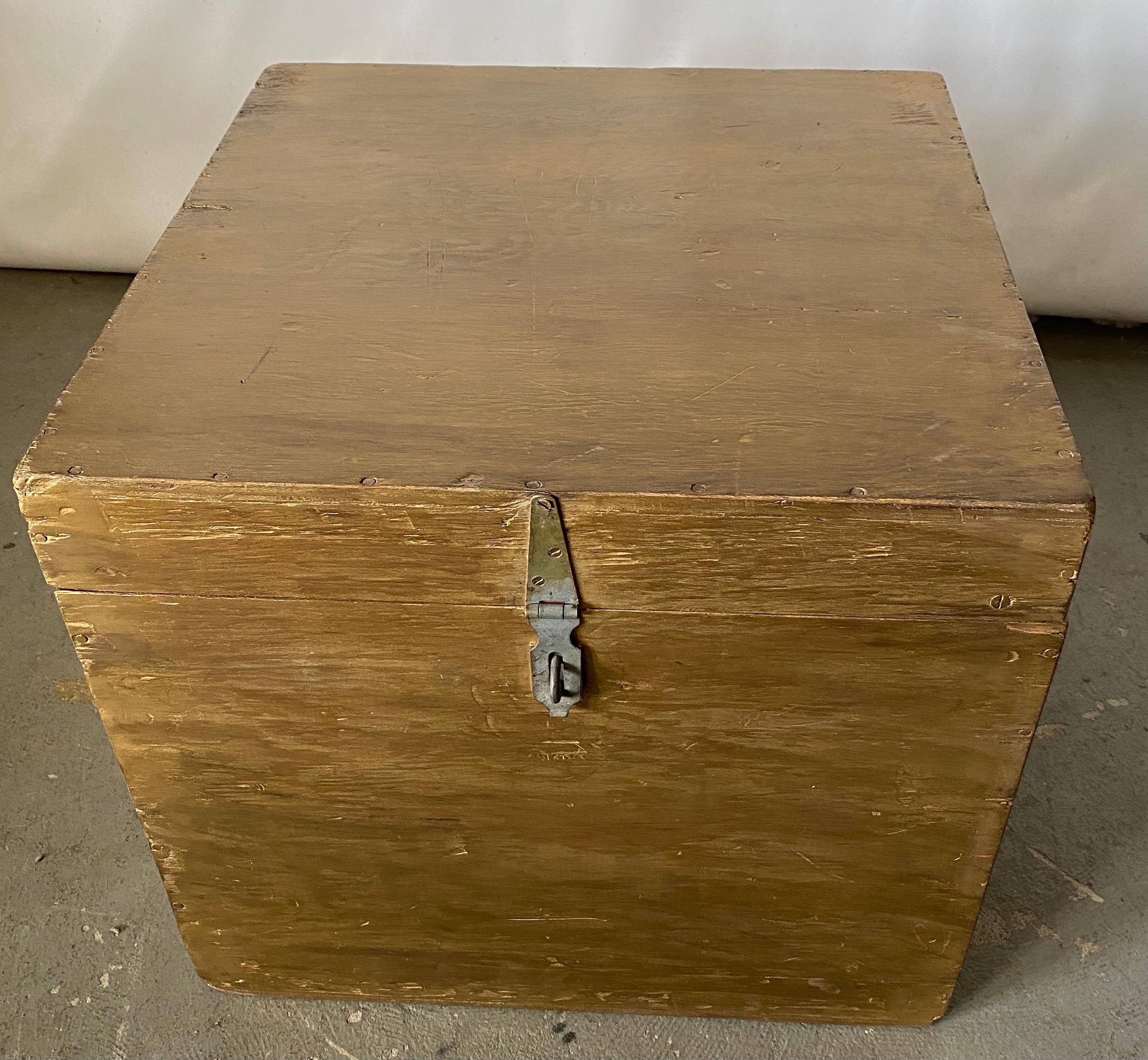 American Gold Gilt Trunk or Box Table For Sale