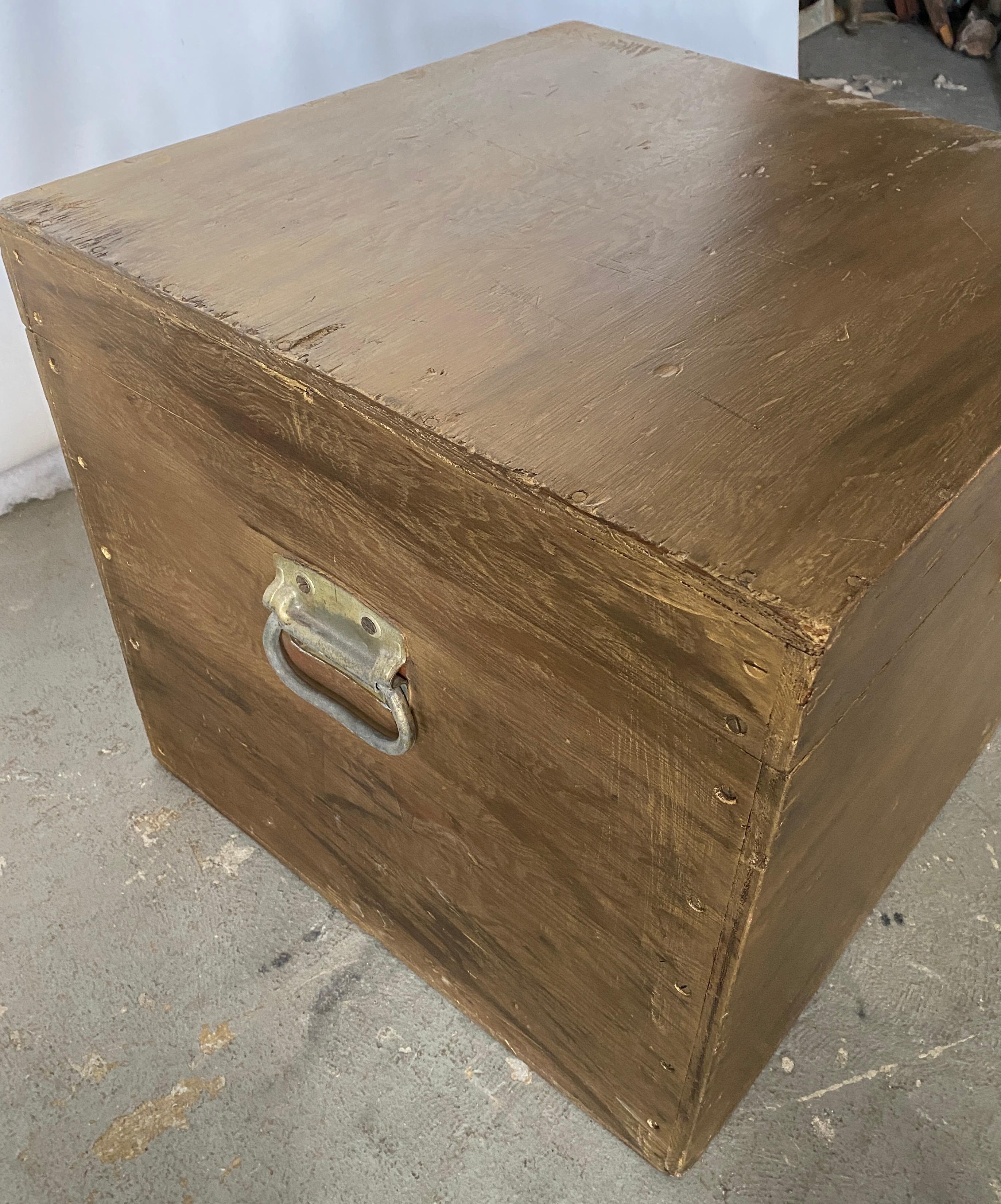 19th Century Gold Gilt Trunk or Box Table For Sale