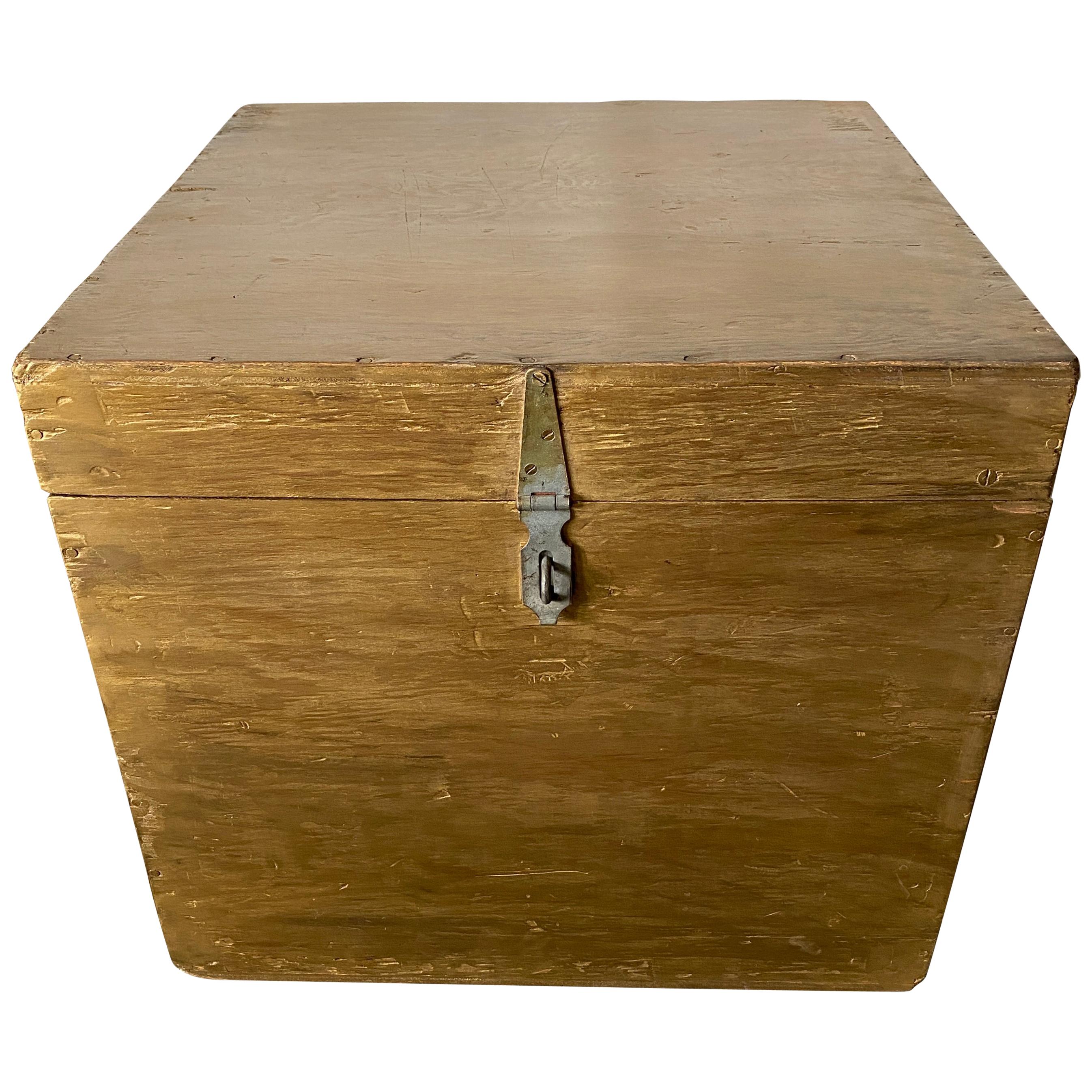 Gold Gilt Trunk or Box Table