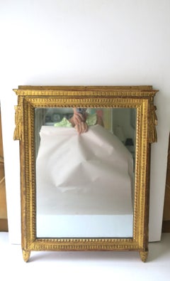 Gold Giltwood Wall Mirror Neoclassical Style