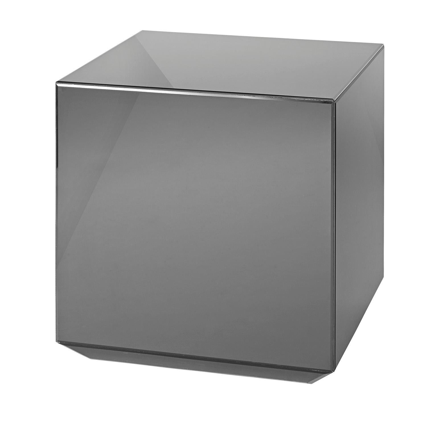 Mesa con espejo de cristal dorado Moderno en venta