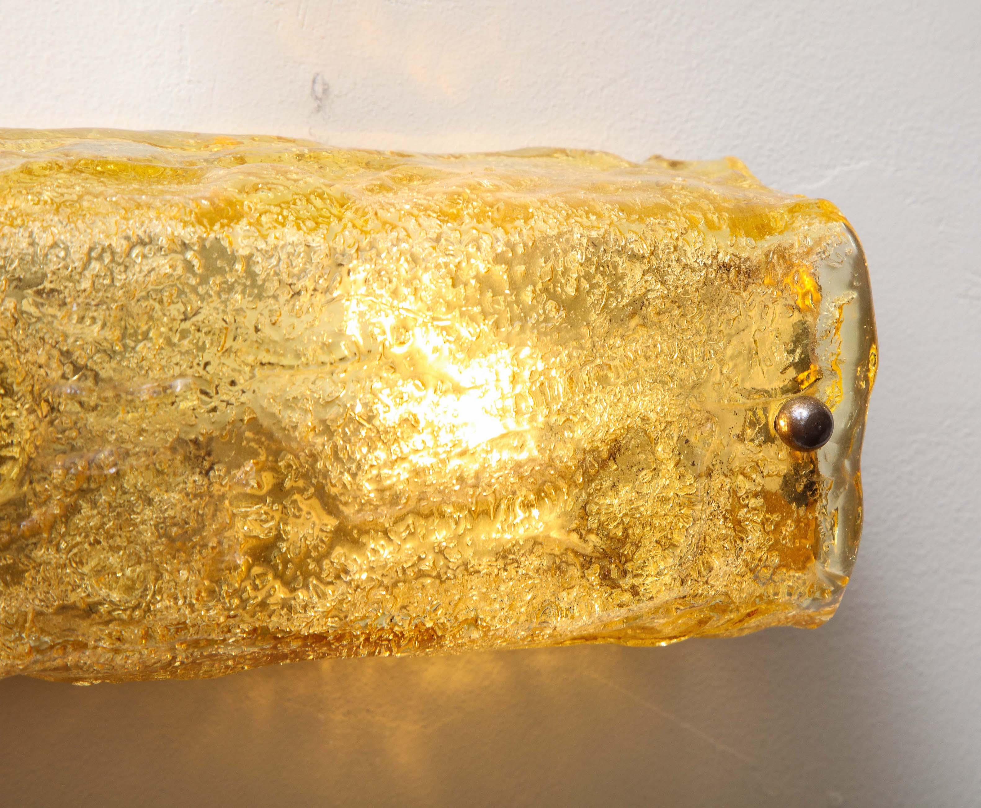 Vintage Gold Glas Wandleuchte im Angebot 5