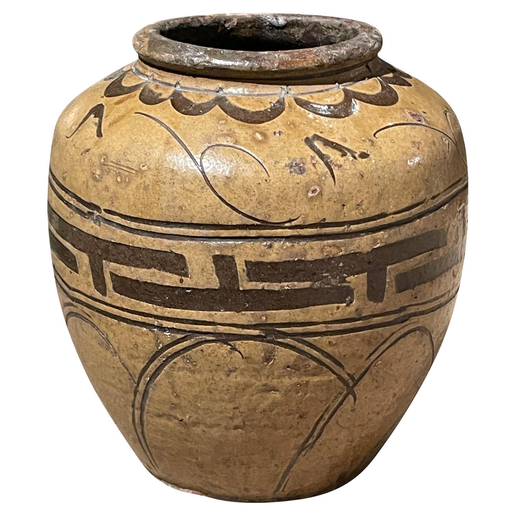 Gold Glaze Classic Shaped Vase, China, 19th Century