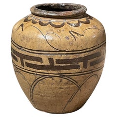 Antique Gold Glaze Classic Shaped Vase, China, 19th Century