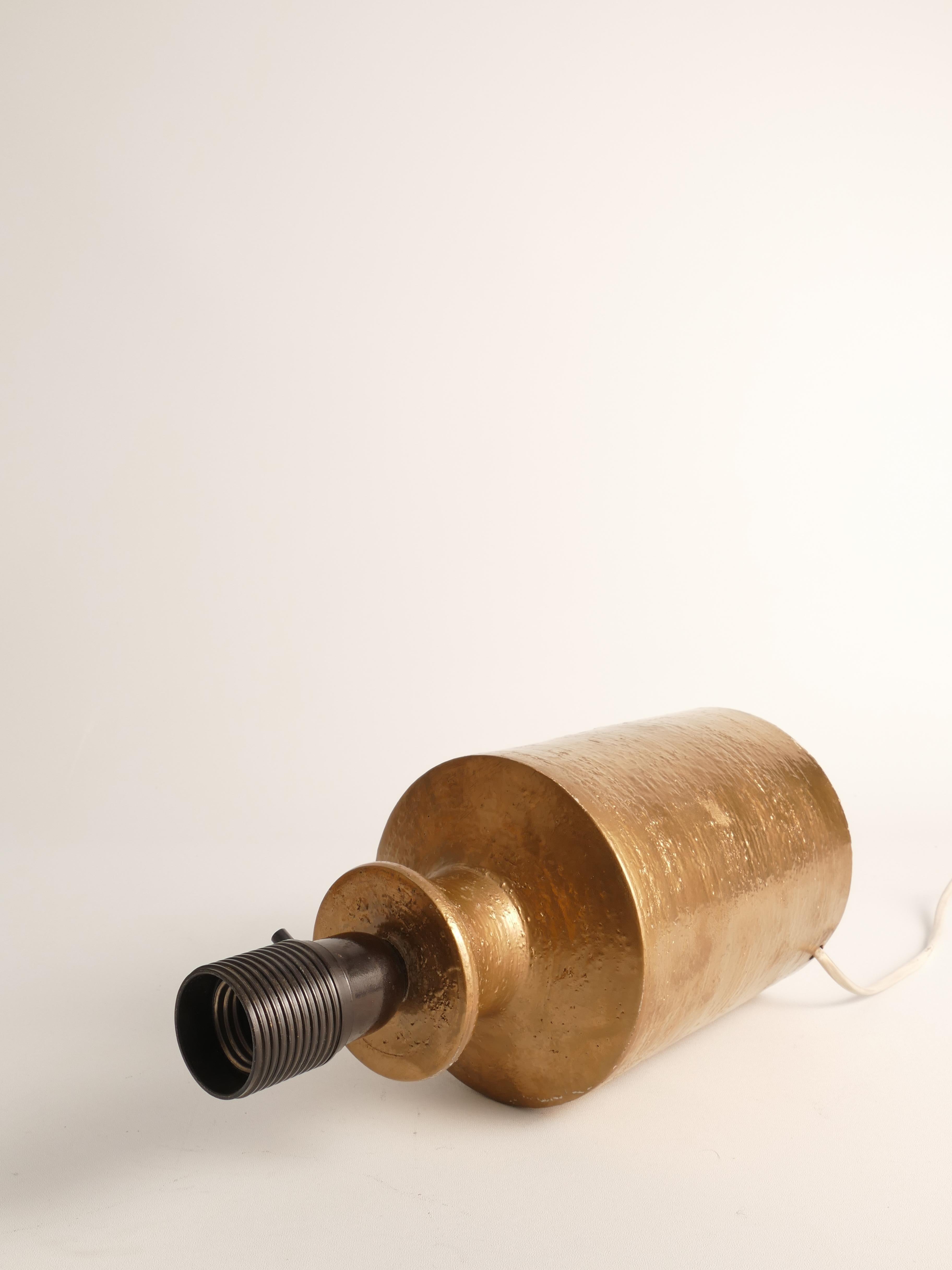 Lampe de table en céramique émaillée or de Bitossi pour Bergboms, années 1970 en vente 4