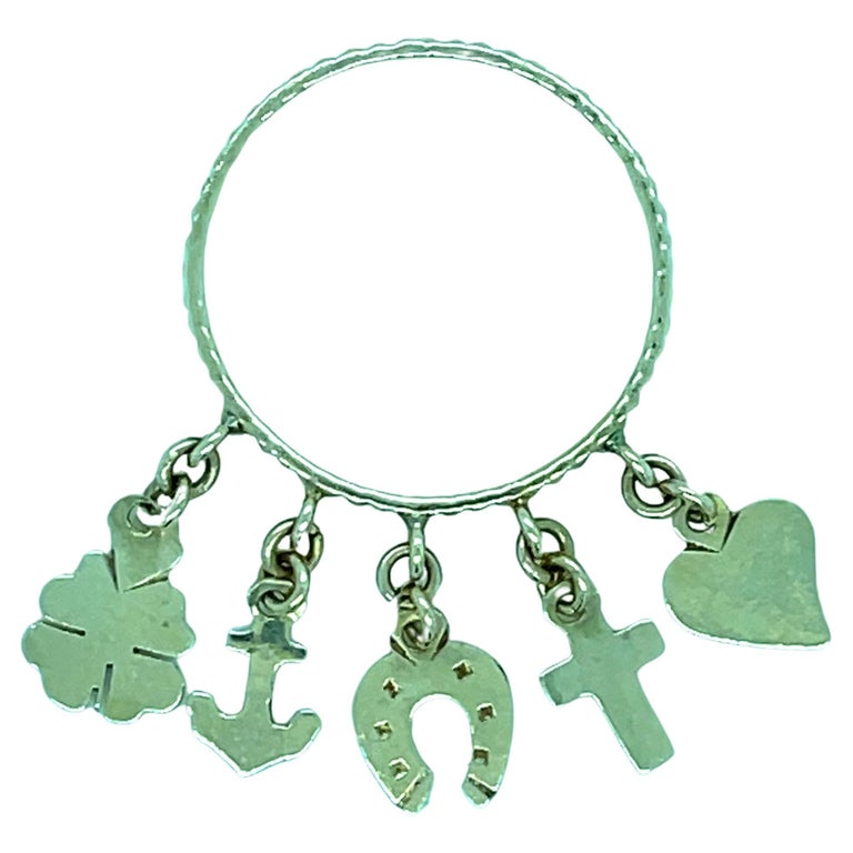 Gold Good Luck Charm Ring For Sale at 1stDibs