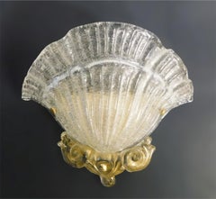 Gold Graniglia Fan Sconce