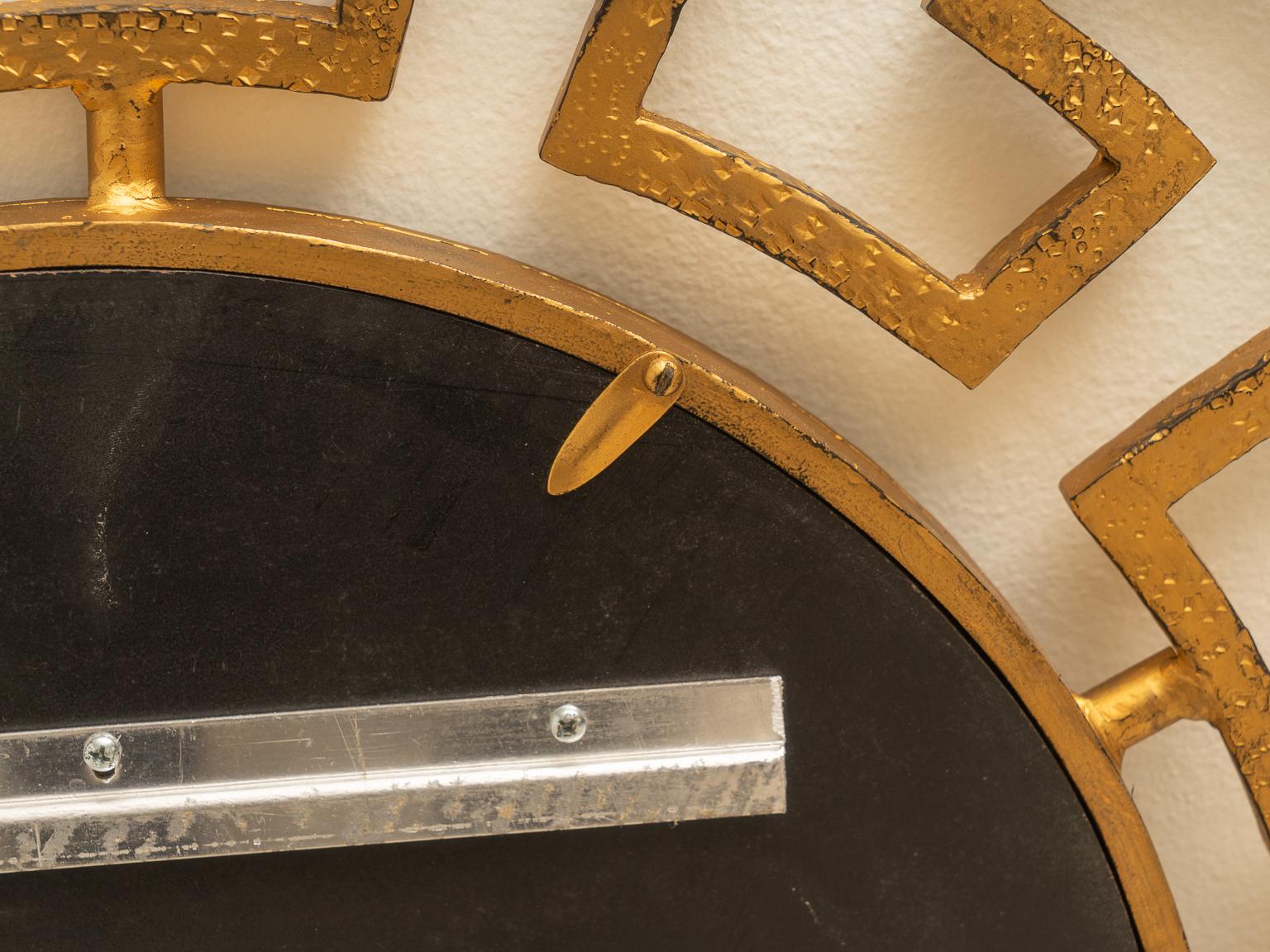 Hand-Crafted Wrought Iron Greek Key Mirror