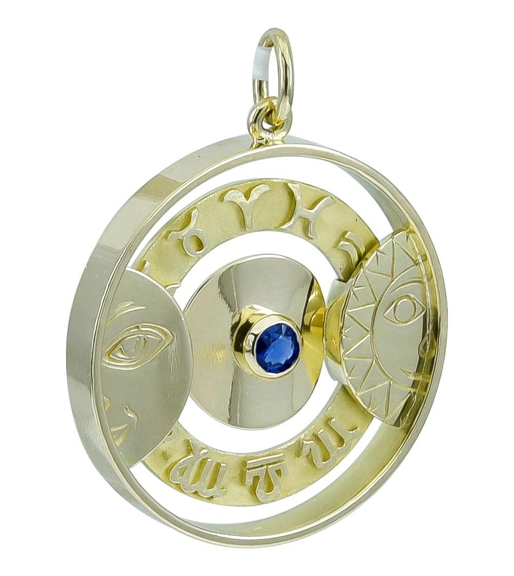 Women's or Men's Gold Gubelin Astrological Charm