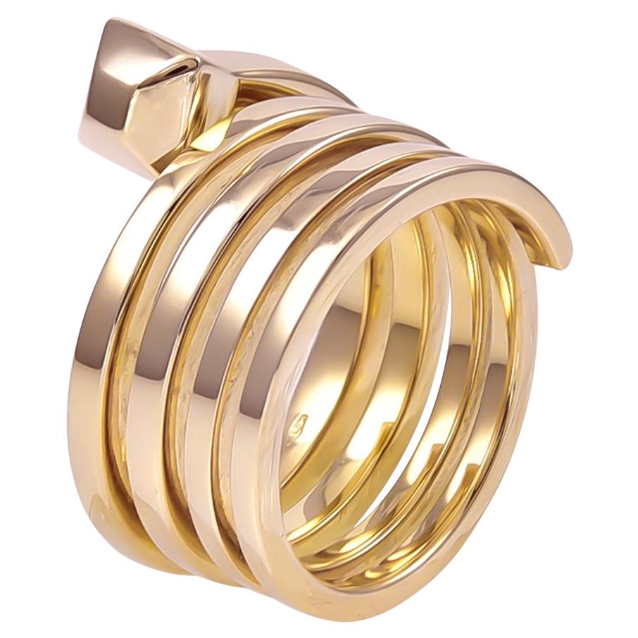 Gold Gucci Nail Ring For Sale at 1stDibs