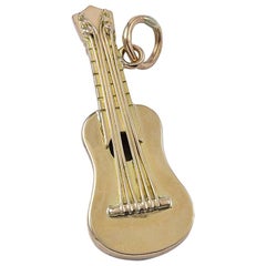 Gold Guitar Charm
