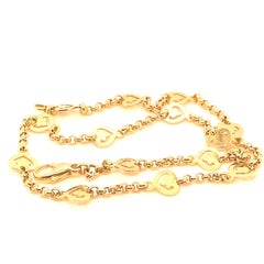 Gold Heart Link Necklace