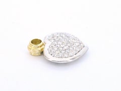 Gold Heart Pendant 'Charm' with Diamond