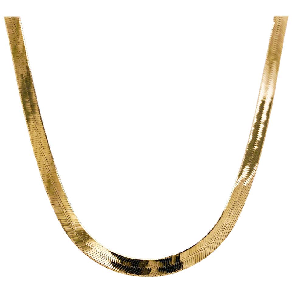 Flat gold chain designs Clearance