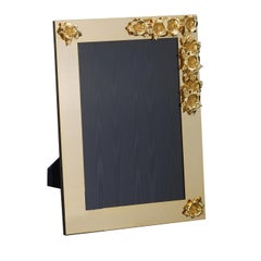 Gold Hibiscus Picture Frame