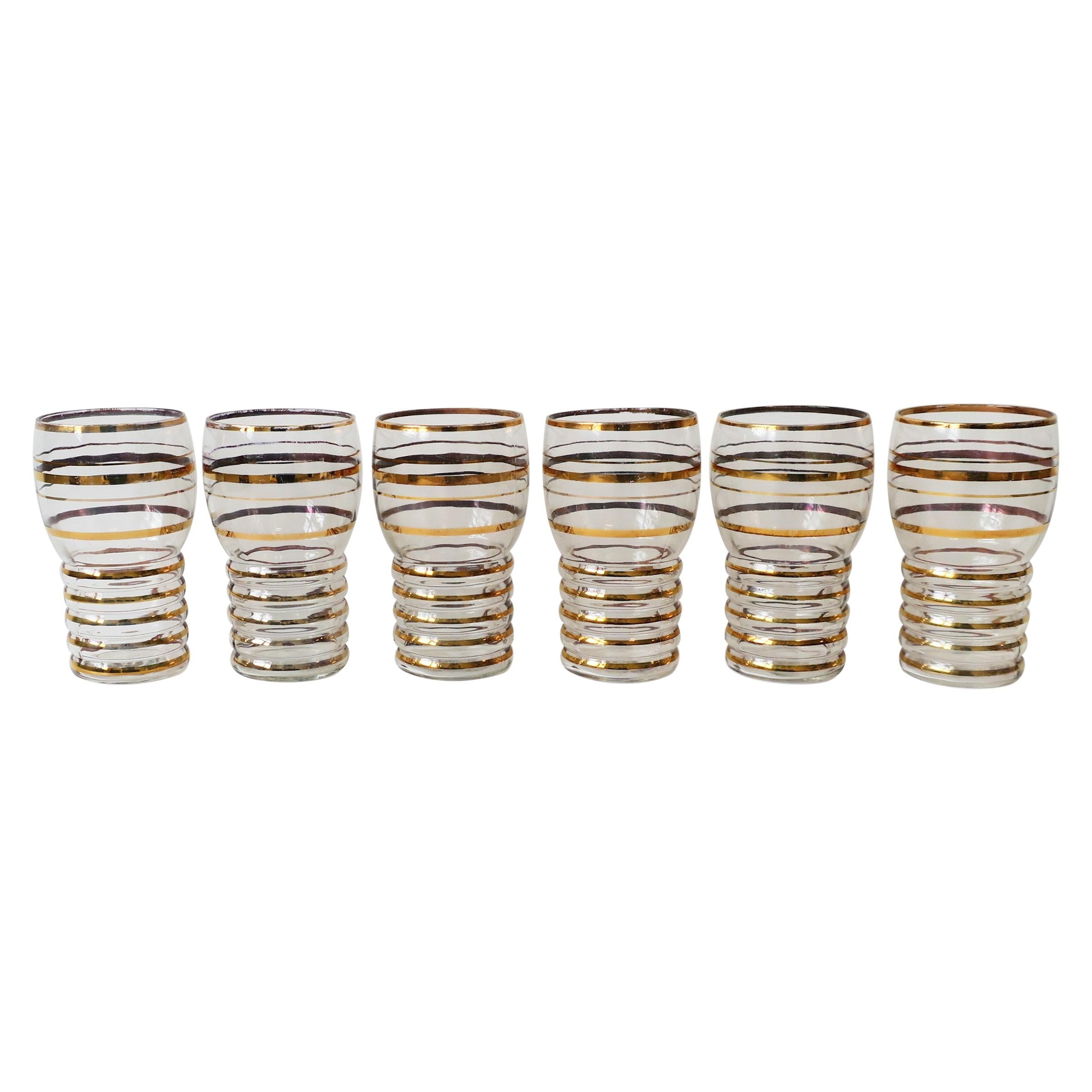 Vintage Set of 10 "SnapOn Tools" Silvered Highball Glasses For Sale at