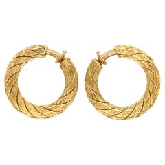 Vintage Gold Hoop Earclips