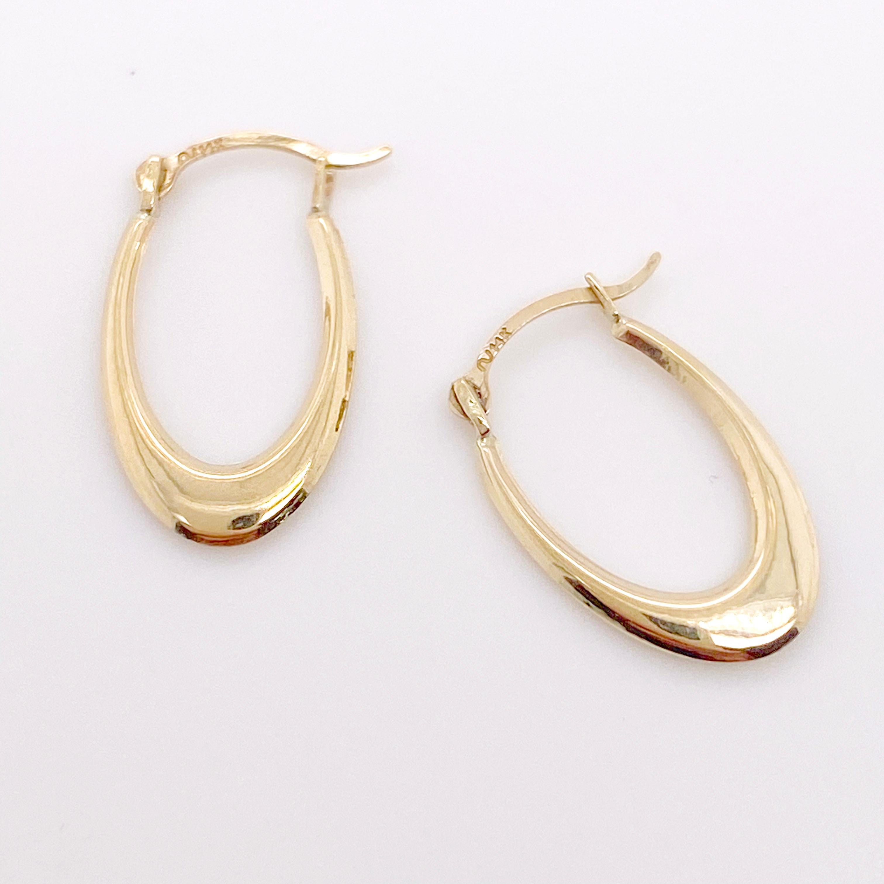 Gold hoops are a jewelry staple! These dainty, solid gold hoop earrings are the perfect addition to any fine jewelry collection. With a classic design and high polish finish, these hoops are so versatile! Wear them everyday, casually or save them