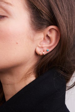 14k Gold Huggie Hoops