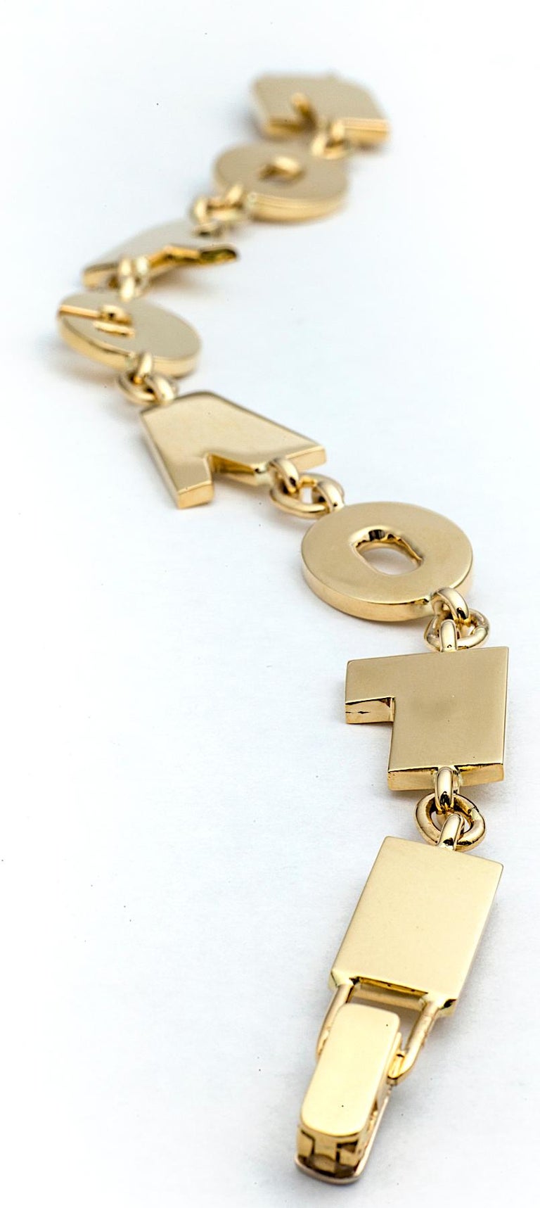 Gold I Love You Bracelet at 1stDibs i love you bracelet gold, i love