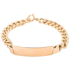 Vintage Gold ID Bracelet