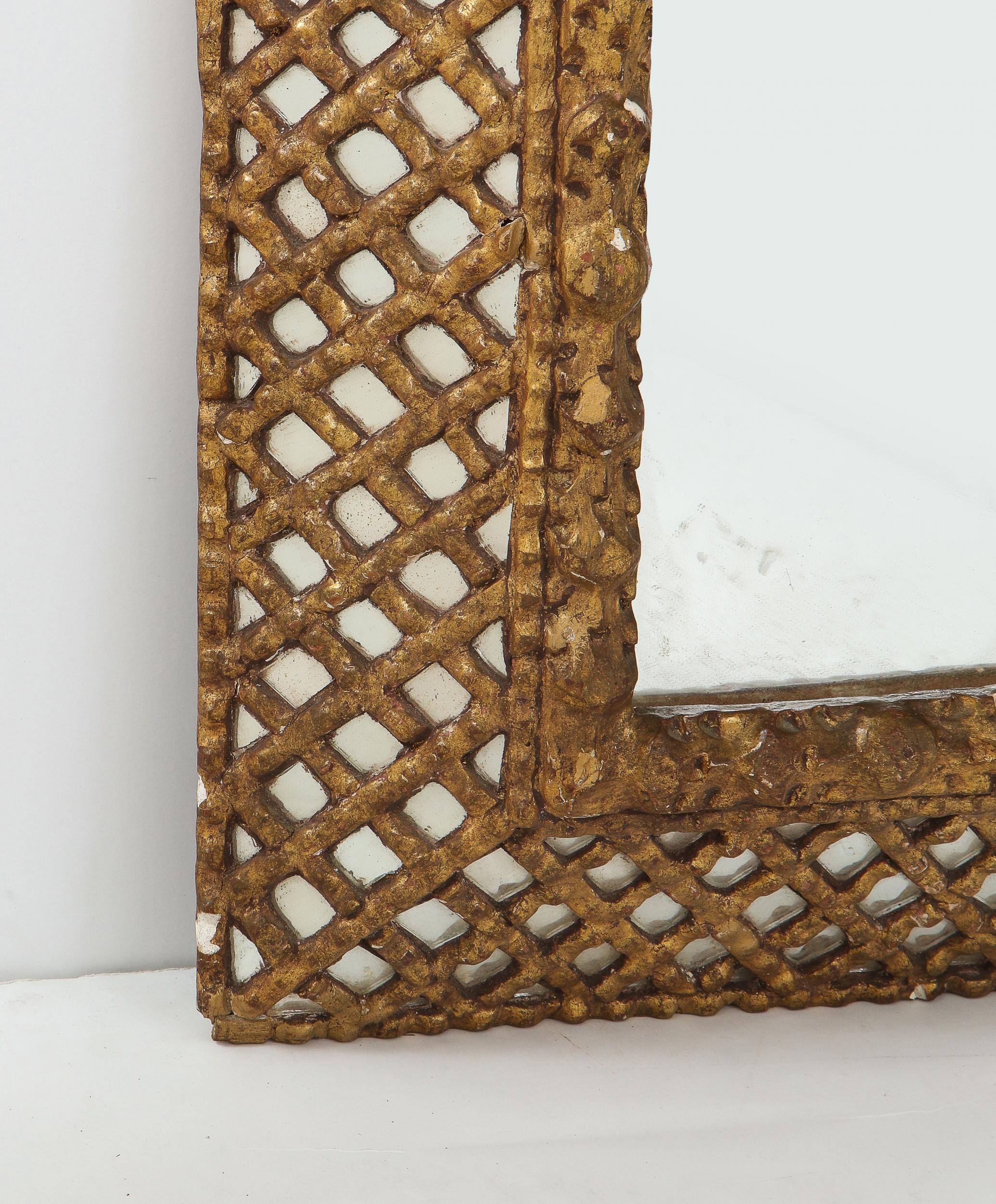 Gold Indischer Spiegel (20. Jahrhundert) im Angebot