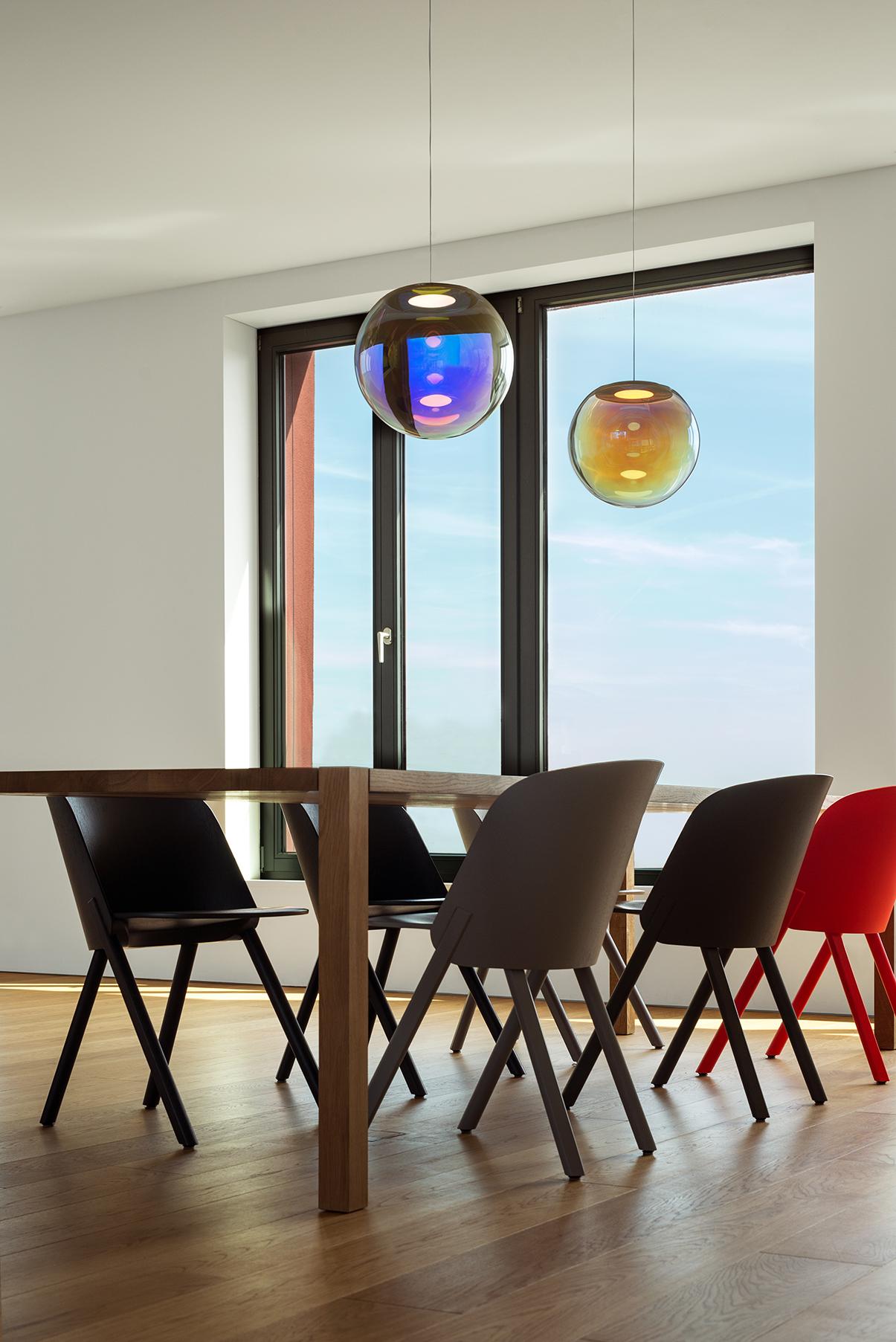 Globo Iris oro-indaco di Sebastian Scherer in vendita 3