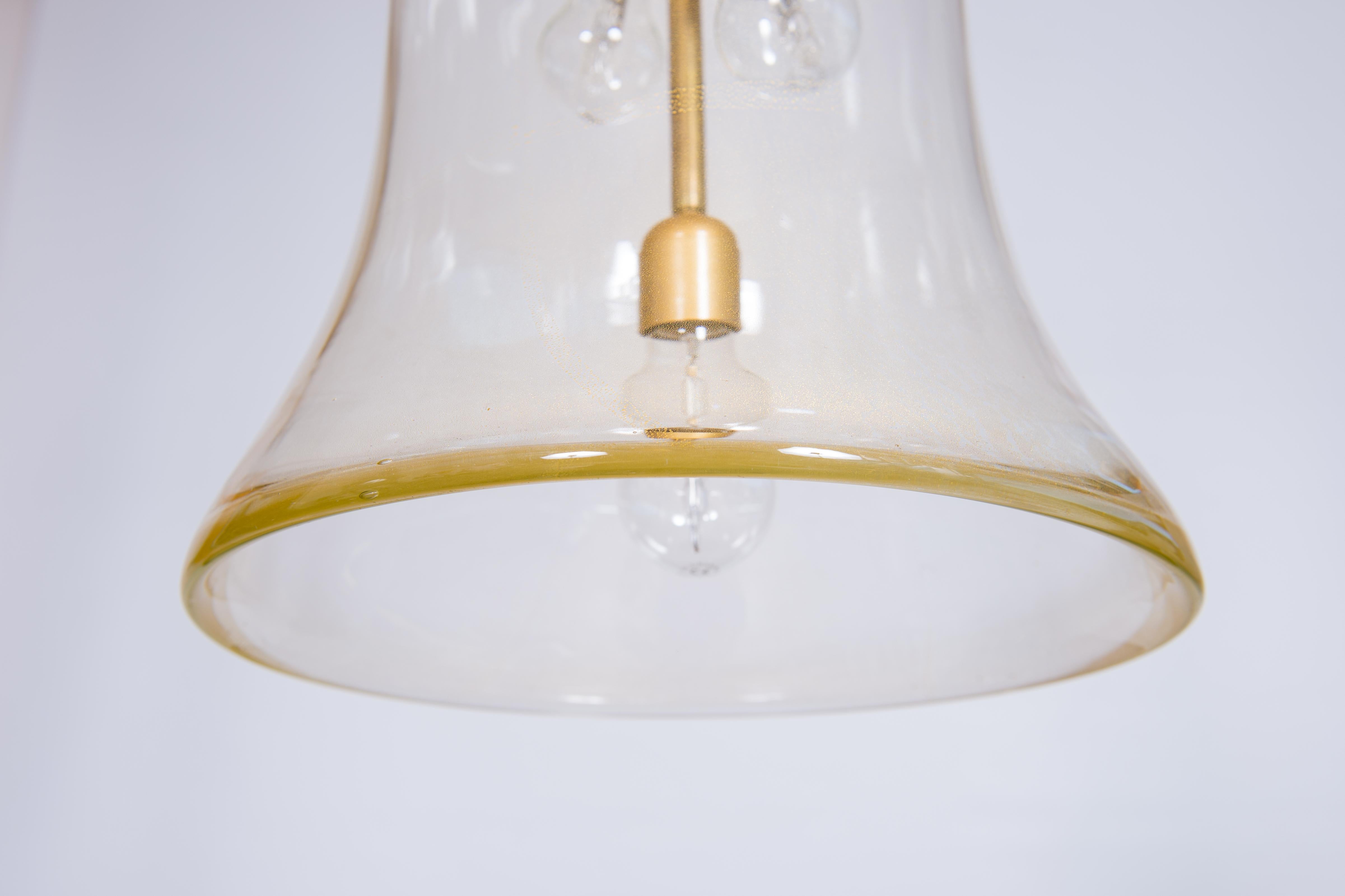 Lustre en verre de Murano infusé d'or par Vintage Murano Gallery (a) Gallery, 1990 en vente 4