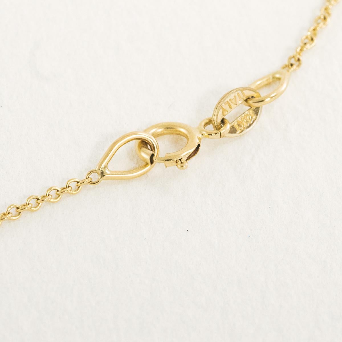 Gold-Halskette mit ovalen Gliedern (Zeitgenössisch) im Angebot