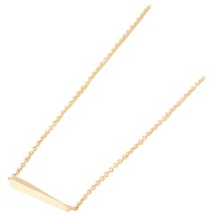 Gold Interval Bar Necklace