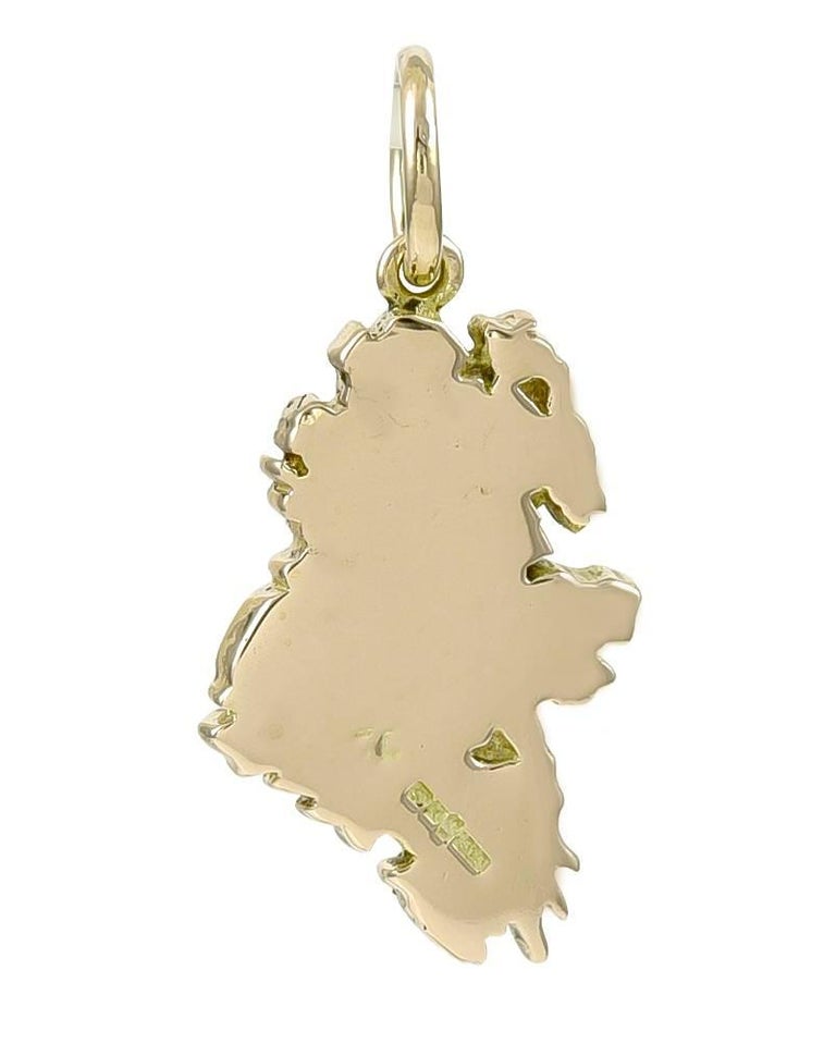 Gold Ireland Charm For Sale at 1stdibs
