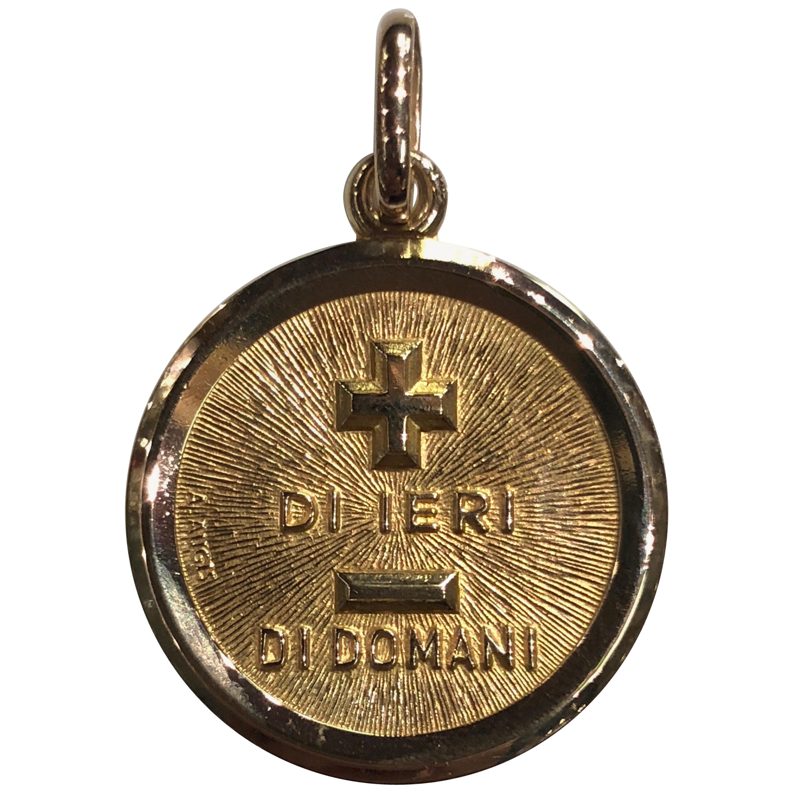 Gold Italian More Than Yesterday Charm