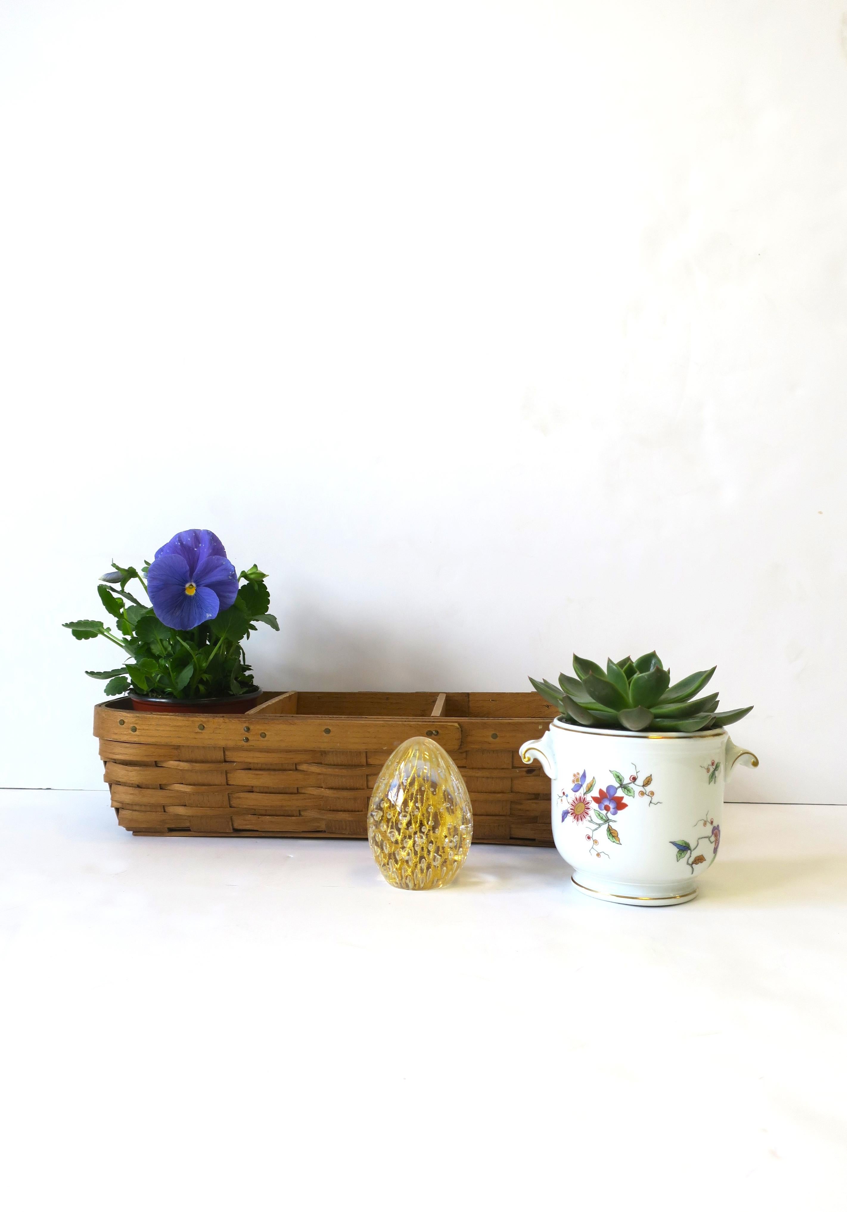 Italian Murano Gold Egg Art Glass Object 4