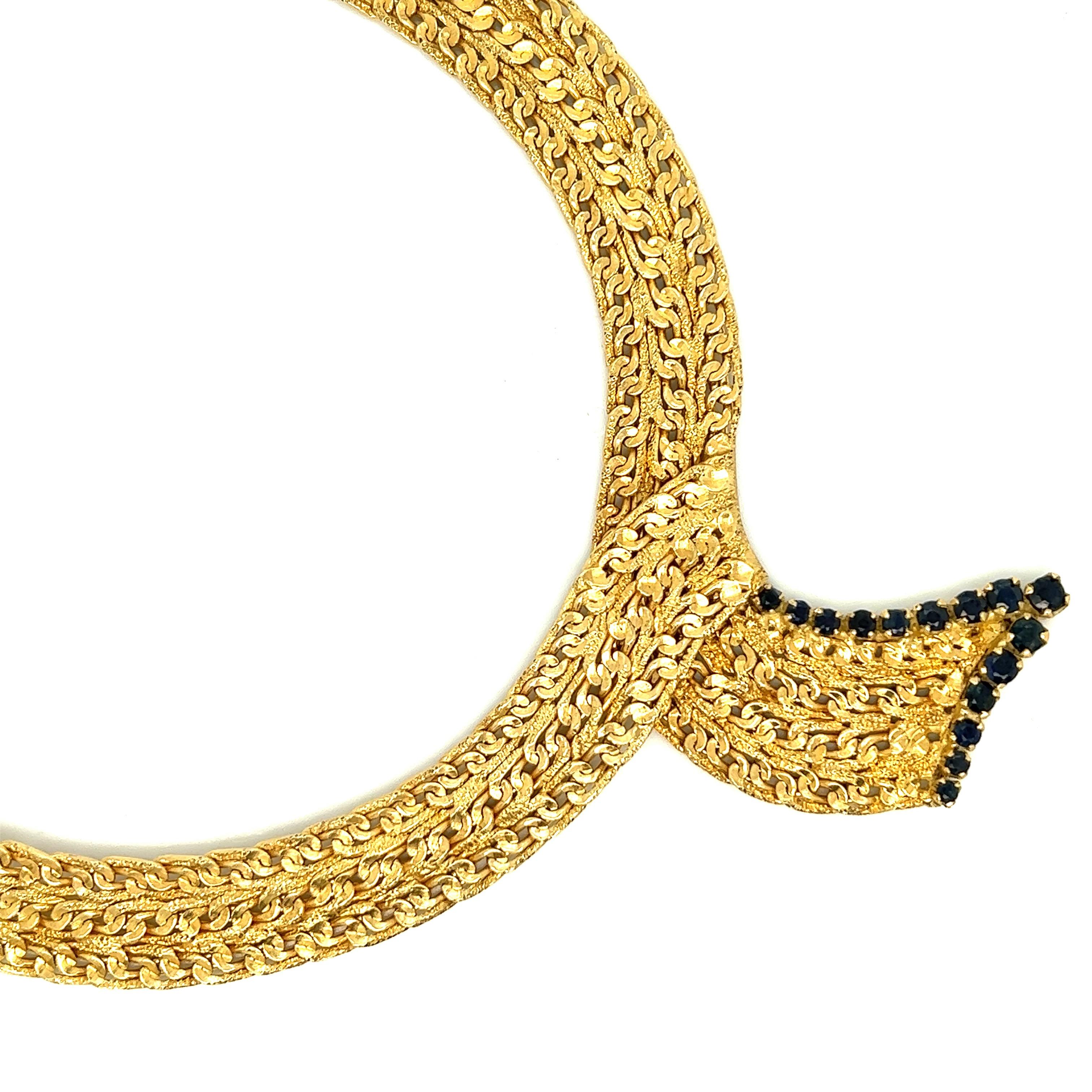 Italienische Halskette aus Gold Damen