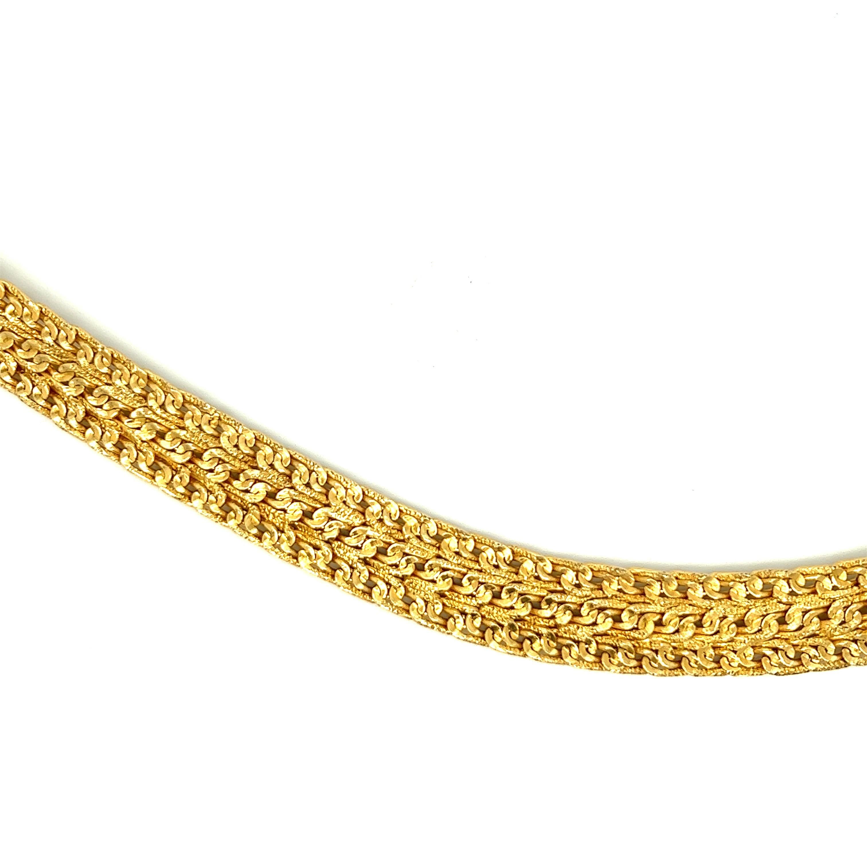 Italienische Halskette aus Gold 1
