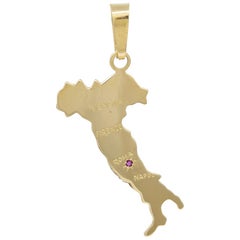 Vintage Gold Italy Charm