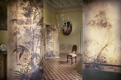 Gold Jungle, Hand Painted Wallpaper - Made in Italy - customizable