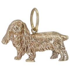 Vintage Gold King Charles Charm