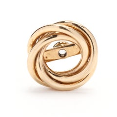 Gold Knot Earring Jackets, 14kt Yellow Gold