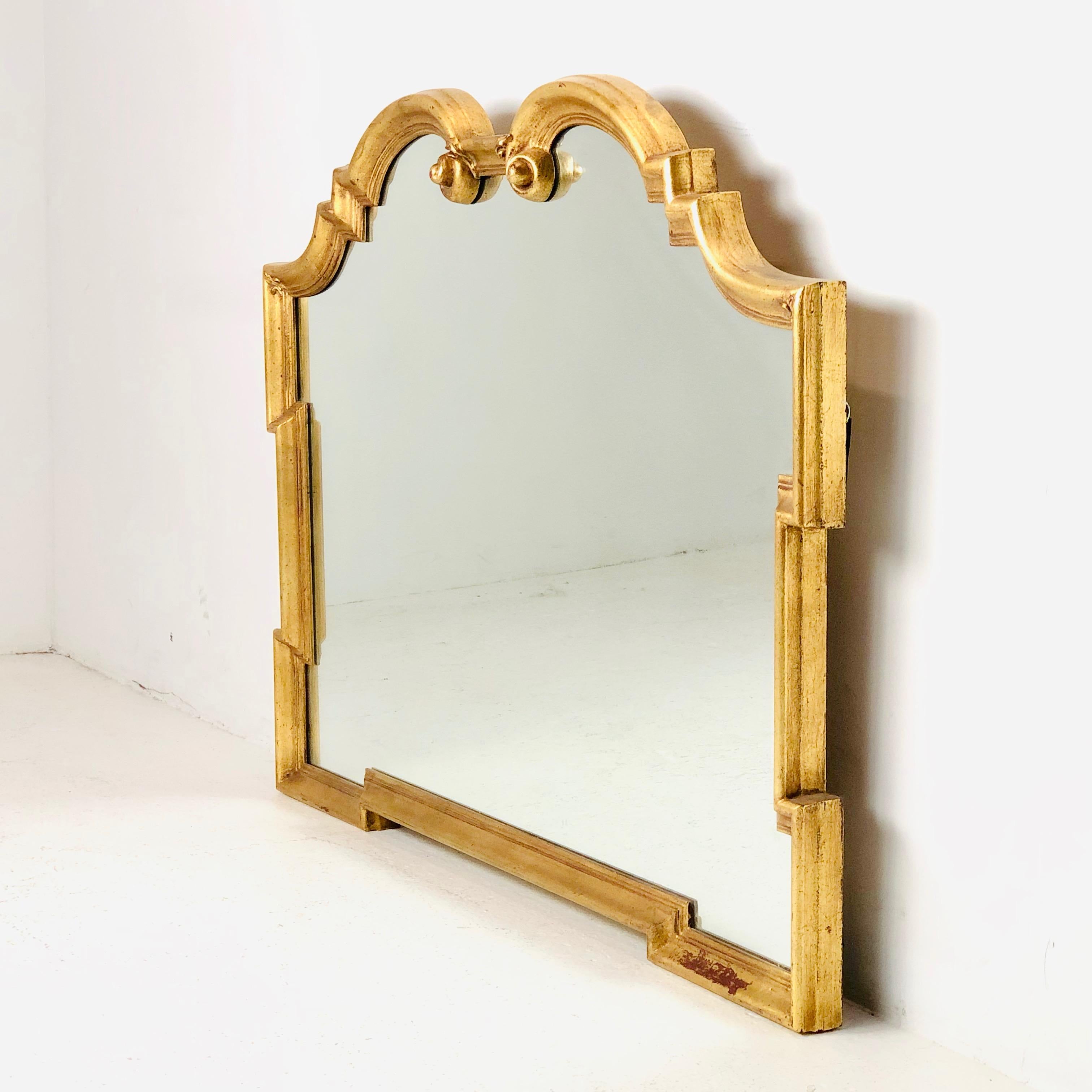 Gold La Barge Italian Mirror. Mirror is in good condition with minimal gold missing around frame.
See photos
Dimensions:
42 W x 32 H.