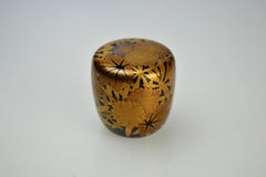 Gold Lacquer Tea Caddy (natsume) by Kakinoki Akira (1926-2009)