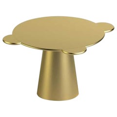 Gold Lacquered Wood Contemporary Donald Table by Chapel Petrassi